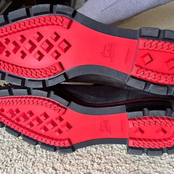 Christian Louboutin black suede spiked boots. 12 *READ* - Picture 15 of 15